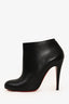 Christian Louboutin Black Leather Belle 100 Ankle Boots Size 39