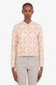 Hermès Yellow/Pink Cotton 'Grand Tralala' Printed Bomber Jacket Size 36