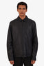 Loro Piana Black Calfskin Leather Reversible Jacket Size L Mens