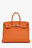 Hermès 2012 Orange Togo Leather Birkin 35
