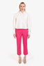 Frame Pink Le Crop Mini Boot Trousers Size 6