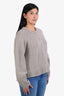 Arch4 Taupe Cashmere Buttoned Cardigan Size L