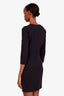 The Row Virgin Wool-Blend V-Neck Mini Dress Size 2