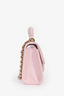 Pre-loved Chanel™ 2021 Baby Pink Lambskin Micro Top Handle On Chain