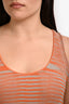 Missoni Orange/Blue Striped Midi Dress Size 42