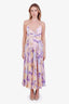 ASTR Pink/Purple Floral 'Blythe' Midi Dress Size L