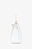 Hermès 2019 White Leather Kelly 28 'Retourne' Top Handle Bag with Shoulder Strap GHW