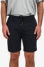 Moncler Navy Blue Cotton Jogger Shorts Size S Men's