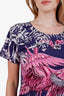 Hermès Blue/Pink 'Flamingo Party' Printed Cotton T-Shirt Size 38