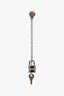 Hermès 18K White Gold and Diamond Kelly Clochette Earrings