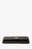 Prada Black Vitello Move Leather Zip Around Wallet