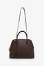 Hermès Chocolat Ostrich Bolide 35 Bag with Strap
