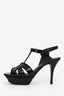 Saint Laurent Black Patent Tribute Heels Size 36.5
