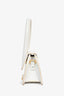 Jacquemus White Leather Mini 'Le Chiquito' Top Handle Bag