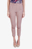 Brunello Cucinelli Mauve Silk Straight Leg Pants Size 2