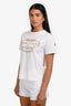 Hermès White Cotton Brides de Gala T-Shirt Size 34
