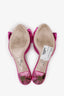 Miu Miu Fuchsia Leather Bow Mules Size 36