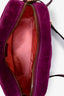 Gucci Purple Chevron Velvet Small GG Crossbody Bag