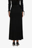 Weekend Max Mara Black Maxi Skirt With Satin Belt Size S