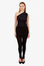 Blumarine Black Jersey Layered Leggings Size 0