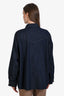 Jenni Kayne Dark Wash Denim Button Down Shirt Size M