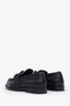 Bottega Veneta Black Leather Intrecciato Weave Loafers Size 39