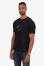 Saint Laurent Black Cotton Logo T-Shirt Size M Mens