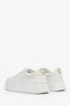 Gucci White Leather GG Supreme Tennis Sneakers Size 37.5