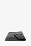 Saint Laurent Black Croc Embossed Uptown Pouch