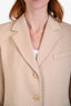 Max Mara Beige Camel Hair Blazer Size 36