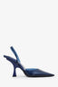 The Attico Blue PVC Ester Slingback Heels Size 37