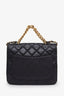Pre-loved Chanel™ 2019 Black Quilted Aged Calfskin Caviar Chain Handle Flap Shoulder Bag