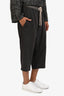 Rick Owens Grey Drop Crotch Capri Pants Size S