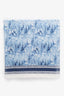 Christian Dior Blue Cotton Logo Scarf