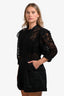 Self-Portrait Black Lace Short Playsuit Size 8