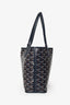 Goyard 2023 Blue Goyardine Coated Canvas Anjou Mini Tote Bag with Pouch