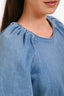 Jonathan Simkhai Blue Denim Medium Wash Puff Sleeve Mini Dress Size XS