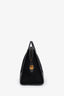 Gucci Black Canvas Leather Extra Large GG Bauletto Duffle Bag With Strap