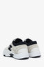 Pre-loved Chanel™ White Mesh Suede CC Logo Sneakers Size 36.5