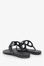 Hermès Black Rubber 'Egerie' Sandals Size 35