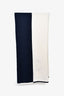 Pre-loved Chanel™ Navy/White Cashmere CC Scarf