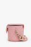 Pre-loved Chanel™ 2021 Pink Leather Mini Vanity Case Clutch Bag