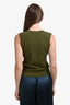 Christopher Esber Green Gem Open Front Vest Size S