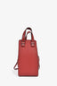 Loewe 2019 Burgundy Grained Leather Mini Hammock Crossbody Bag
