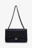 Pre-loved Chanel™ 2011-12 Black Caviar Jumbo Double Flap SHW