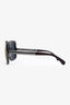 Pre-loved Chanel™ Burgundy Square Silver CC Sided Sunglasses