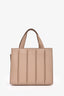 Max Mara Pink Leather 'Whitney' Top Handle with Strap
