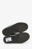 Pre-loved Chanel™ Green/White Suede CC Low Top Sneakers Size 37.5