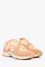 Pre-loved Chanel™ Pink/Beige Suede CC Logo Sneaker Size 35.5