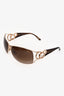 Chopard Gold Tone Metal Crystal Embellished Temple Sunglasses